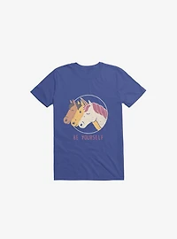 Be Yourself Unicorn Royal Blue T-Shirt