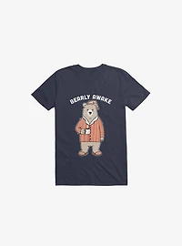 Bearly Awake Navy Blue T-Shirt