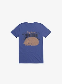 Big Heart Bed Attitude Royal Blue T-Shirt