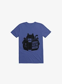 Curiosity Killed The Boredom Royal Blue T-Shirt