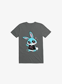 Death Metal Bunny Charcoal Grey T-Shirt