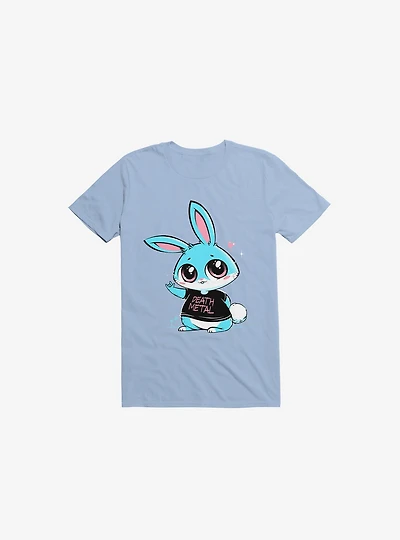 Death Metal Bunny Light Blue T-Shirt