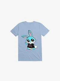 Death Metal Bunny Light Blue T-Shirt