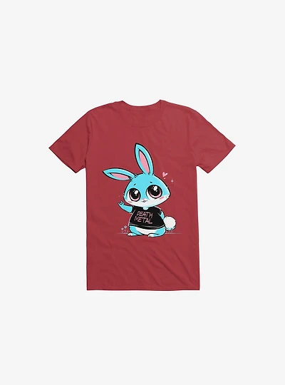 Death Metal Bunny Red T-Shirt