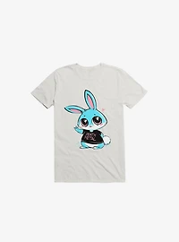 Death Metal Bunny White T-Shirt
