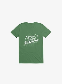 I Need More Space Astronaut Kelly Green T-Shirt