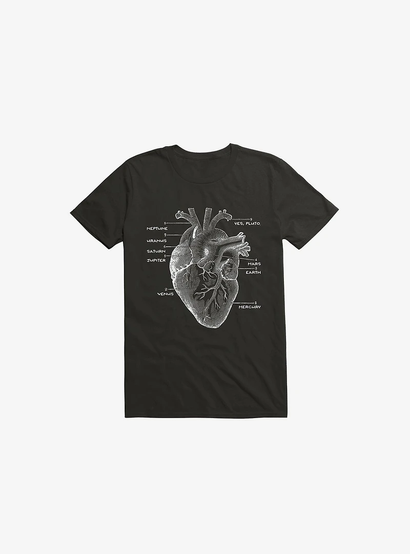 Astro Heart Black T-Shirt