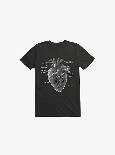 Astro Heart Black T-Shirt