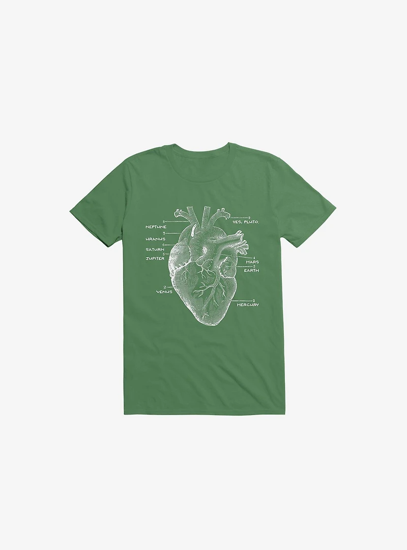 Astro Heart Kelly Green T-Shirt