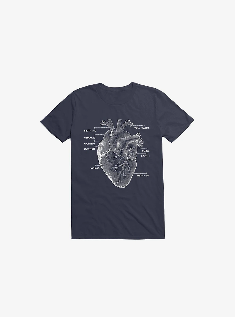 Astro Heart Navy Blue T-Shirt