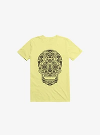Dia De Los Muertos Corn Silk Yellow T-Shirt