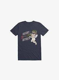 Heart Attack Navy Blue T-Shirt