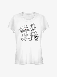 Marvel WandaVision Costume Couple Simple Ink Girls T-Shirt