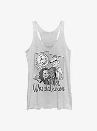 Marvel WandaVision Retro Character Panels Girls Tank