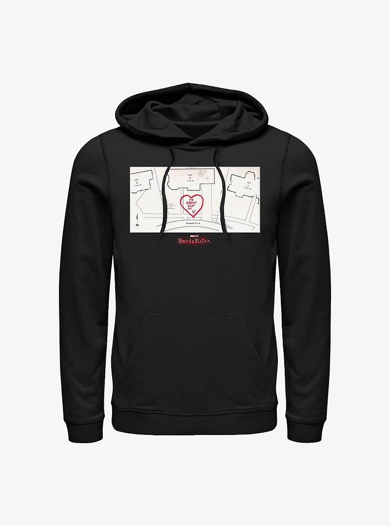 Marvel WandaVision To Grow Old V. Hoodie