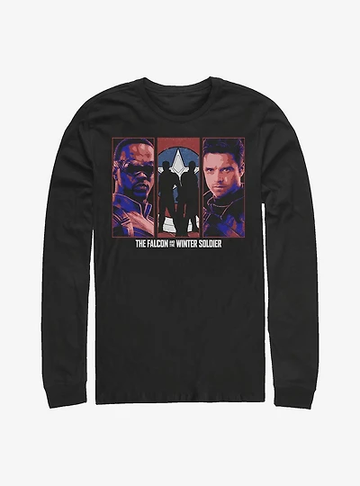 Marvel The Falcon And Winter Soldier Group Long-Sleeve T-Shirt
