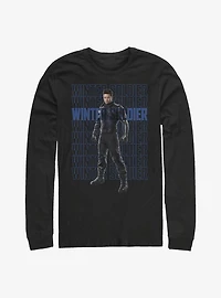 Marvel The Falcon And Winter Soldier Repeating Long-Sleeve T-Shirt