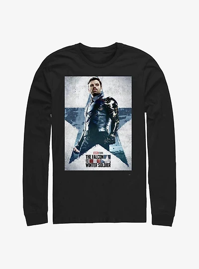 Marvel The Falcon And Winter Soldier Poster Long-Sleeve T-Shirt