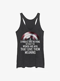 Marvel The Falcon And Winter Soldier Shield Practice Womens Tank Top