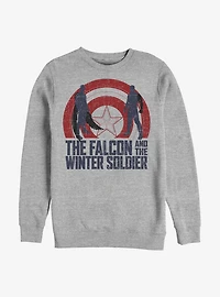 Marvel The Falcon And Winter Soldier Shield Sun Sweatshirt