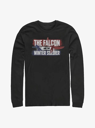 Marvel The Falcon And Winter Soldier Spray Paint Long-Sleeve T-Shirt