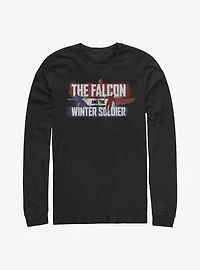 Marvel The Falcon And Winter Soldier Spray Paint Long-Sleeve T-Shirt