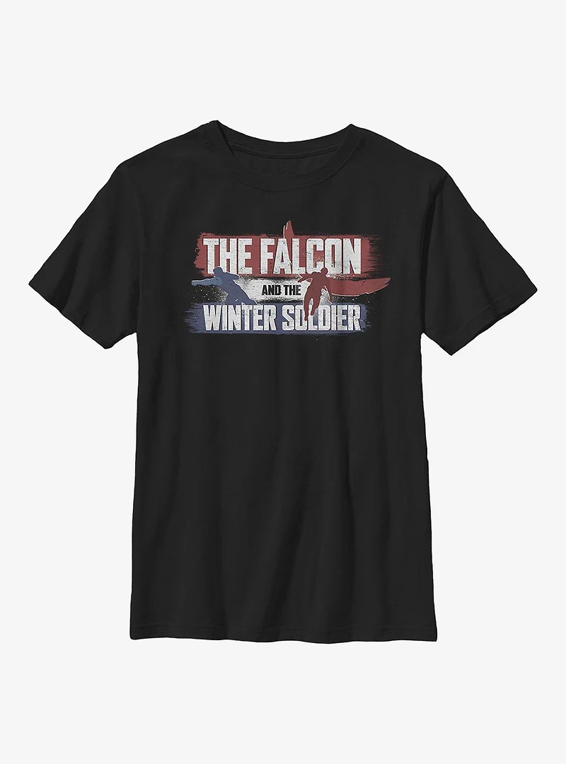 Marvel The Falcon And Winter Soldier Spray Paint Youth T-Shirt