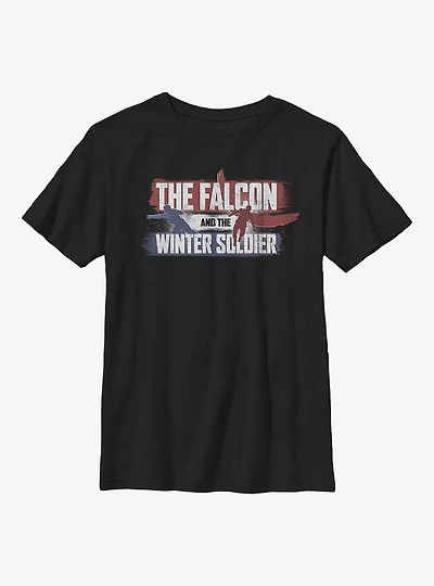 Marvel The Falcon And Winter Soldier Spray Paint Youth T-Shirt
