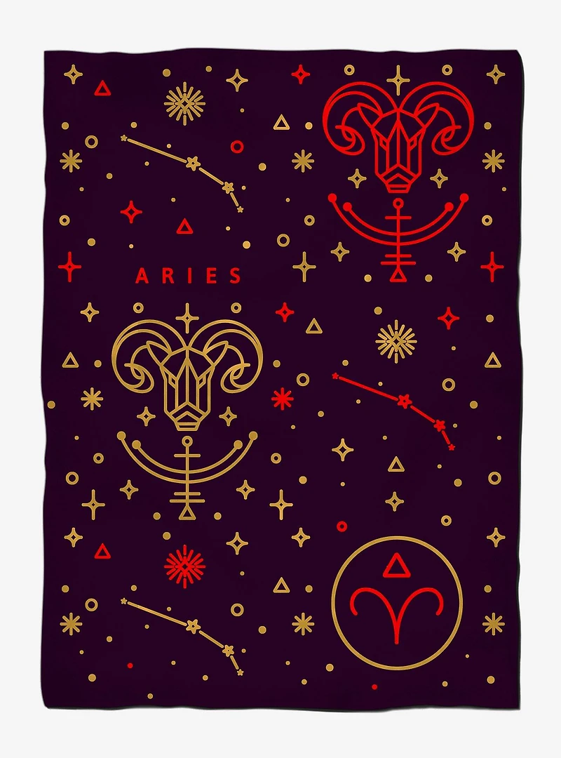 Aries Astrology Weighted Blanket