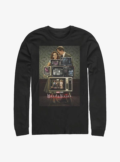 Marvel WandaVision Poster Through The Years Long-Sleeve T-Shirt