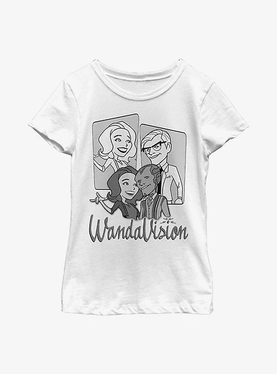 Marvel WandaVision Character Panels Youth Girls T-Shirt