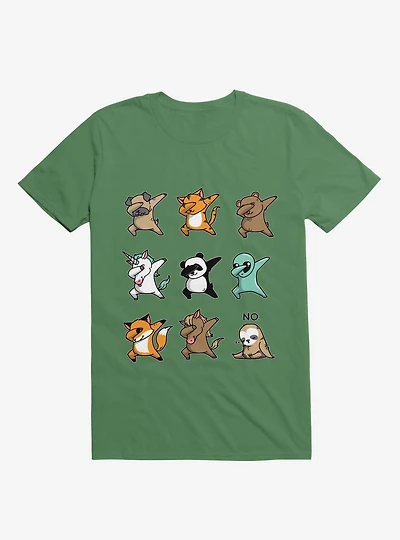 Dabbing Party Kelly Green T-Shirt