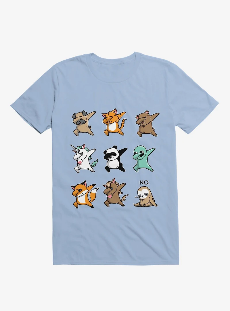 Dabbing Party Light Blue T-Shirt