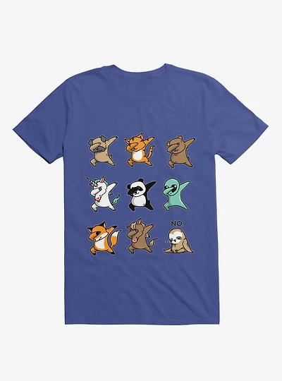 Dabbing Party Royal Blue T-Shirt