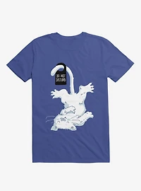 Do Not Disturb Cat Royal Blue T-Shirt
