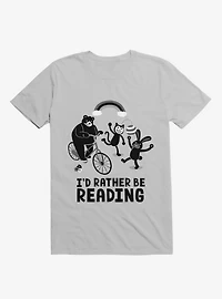 I'd Rather Be Reading Black And White T-Shirt