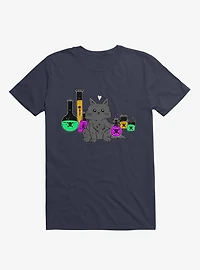 I Think My Cat Wants To Kill Me Navy Blue T-Shirt