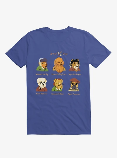 Artist Dogs Royal Blue T-Shirt
