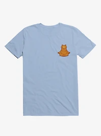 Bear Animals Meditation Zen Buddhism Light Blue T-Shirt