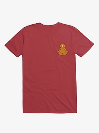Bear Animals Meditation Zen Buddhism Red T-Shirt