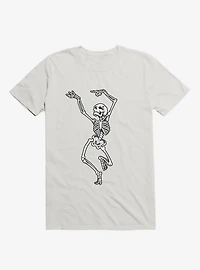 Dancing Skeleton White T-Shirt