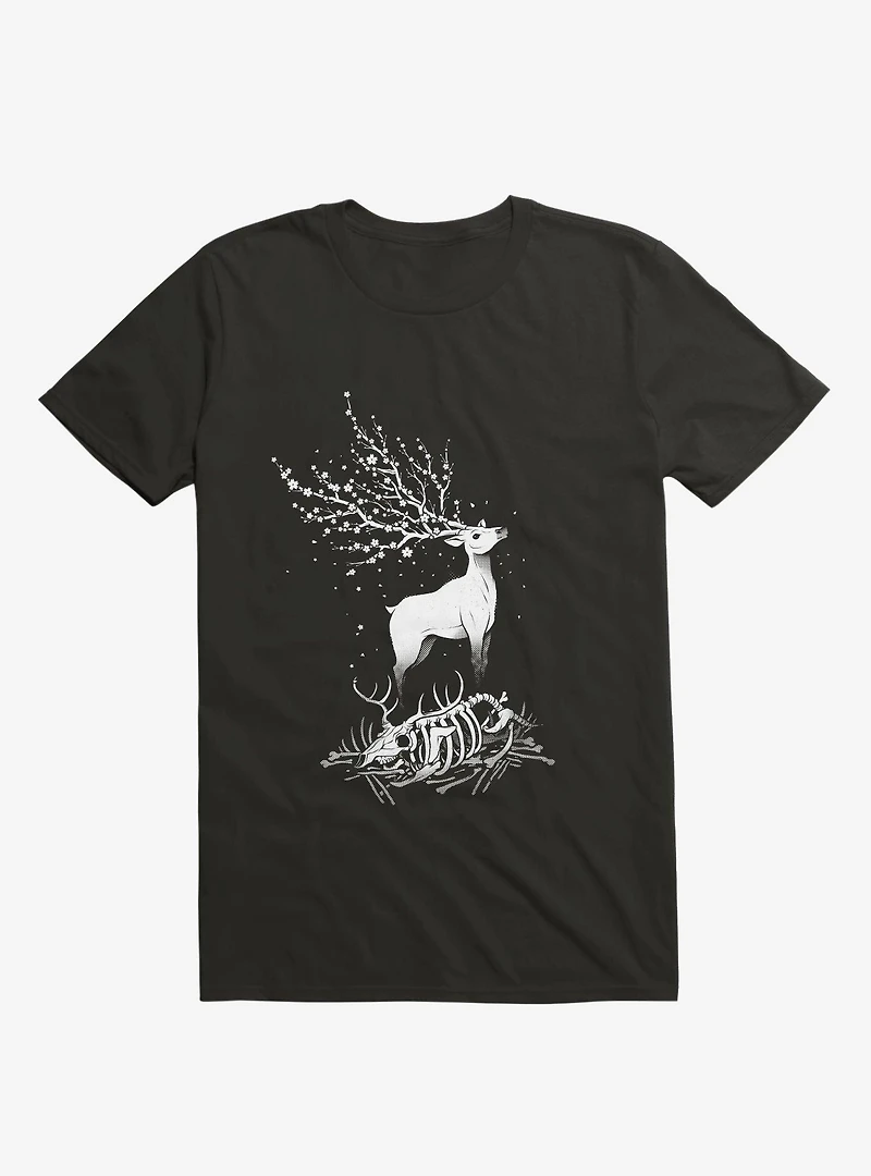 Life After Death Reborn Deer Black T-Shirt