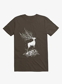 Life After Death Reborn Deer Brown T-Shirt