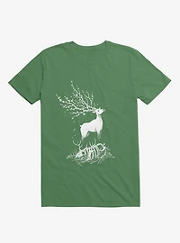 Life After Death Reborn Deer Kelly Green T-Shirt