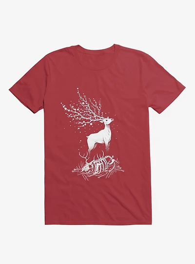 Life After Death Reborn Deer Red T-Shirt