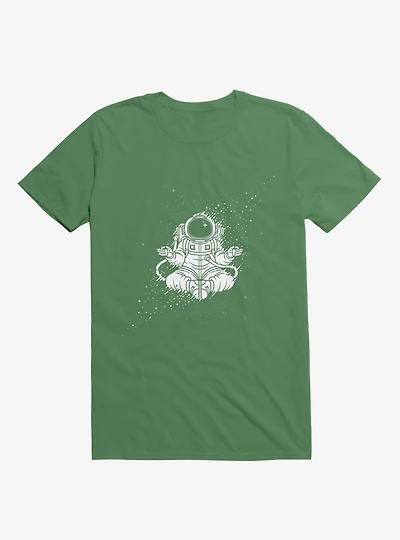 Becoming One With The Universe Astronaut Kelly Green T-Shirt