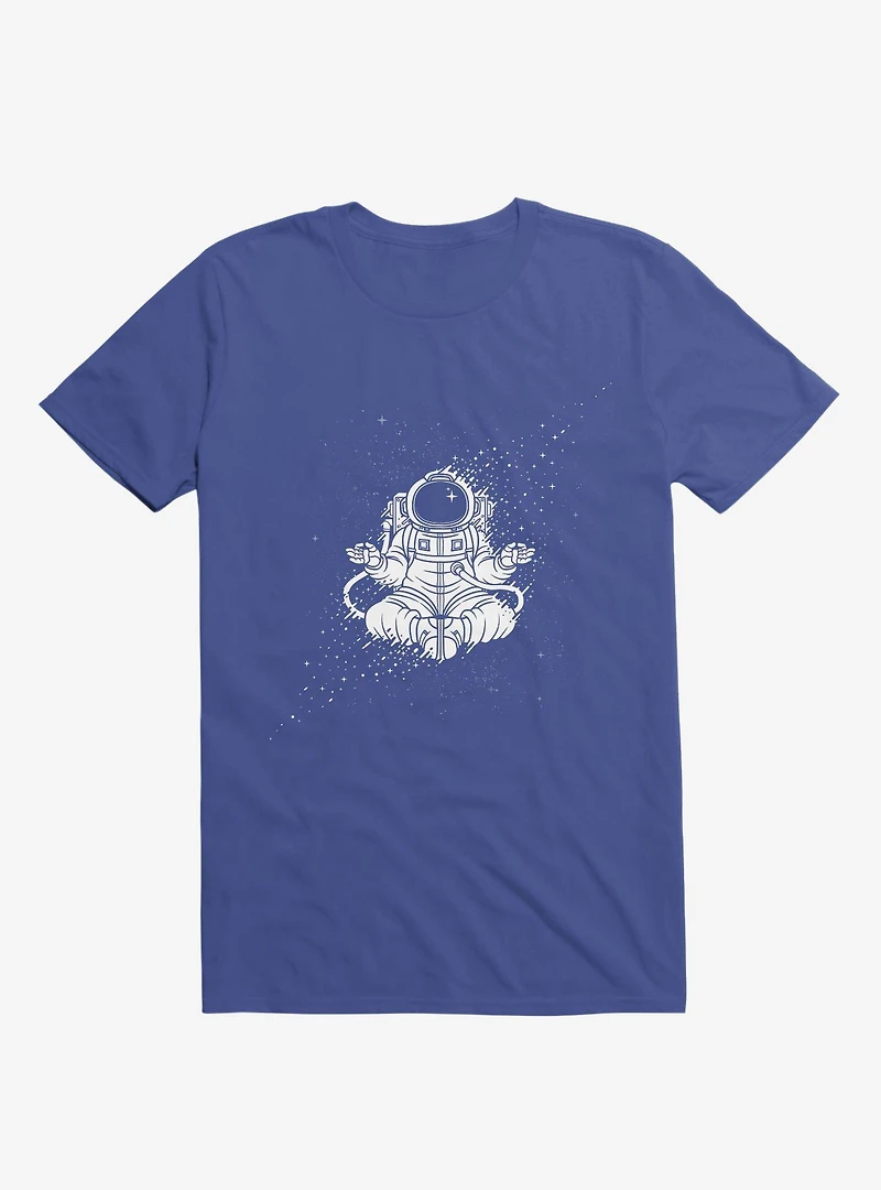Becoming One With The Universe Astronaut Royal Blue T-Shirt
