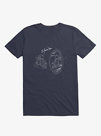 Astronaut I Love You Navy Blue T-Shirt