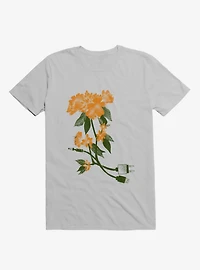 Digital Flower Ice Grey T-Shirt