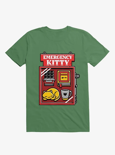Emergency Kitty Kelly Green T-Shirt